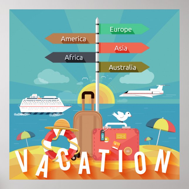 Vacation Destinations Poster (Front)