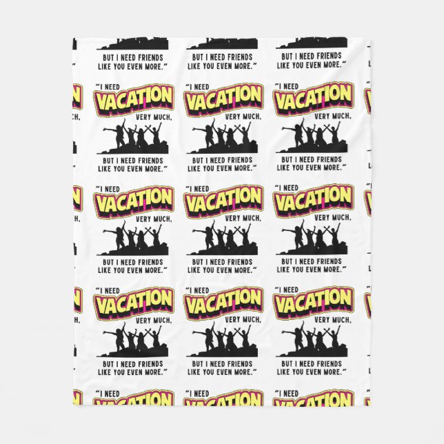 VACATION FLEECE BLANKET (Front)