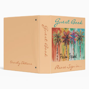 Vacation  Guest Book - binder