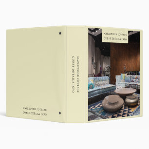 Vacation Guest Info Binder Minimal Host Guide