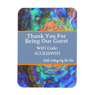 Vacation Home WiFi Access Code Beach House Magnet