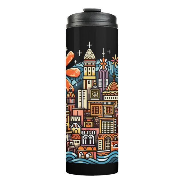 vacation in an island thermal tumbler (Front)