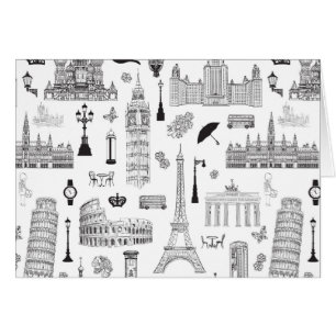 Vacation In Europe Pattern