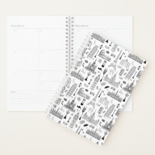 Vacation In Europe Pattern Planner