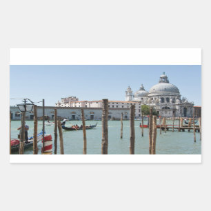 Vacation in Venice landscape rectangular sticker