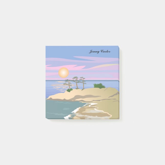 Vacation Island 1 Personalized Post-it Notes (Front)