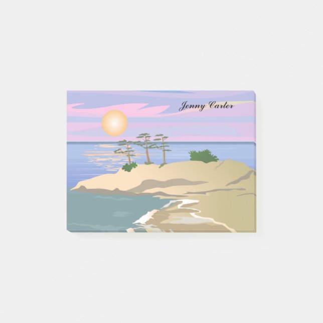 Vacation Island 1 Personalized Post-it Notes (Front)