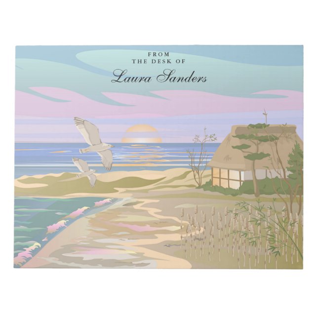 Vacation Island 2 Personalized Notepad (Front)