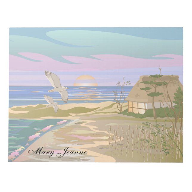 Vacation Island 2 Personalized Notepad (Front)