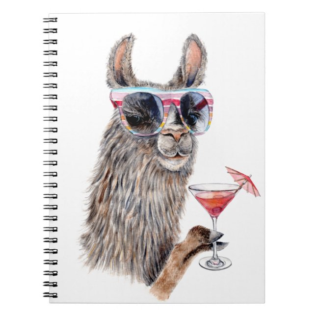 Vacation Llama Notebook (Front)