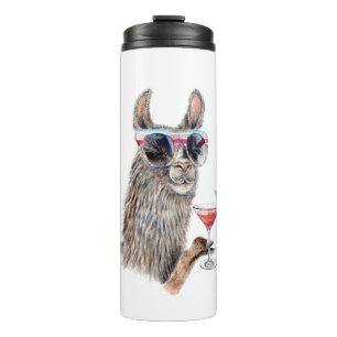 Vacation Llama Thermal Tumbler