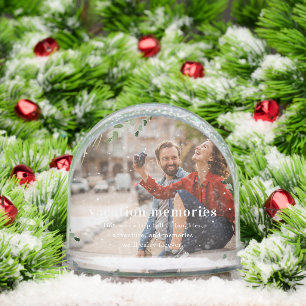 Vacation Memories   Custom Travel Photo Keepsake Snowglobe