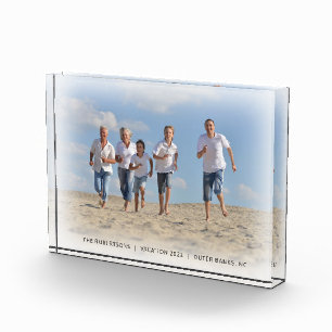 Vacation Memories Overlay Frame Family Photo Block