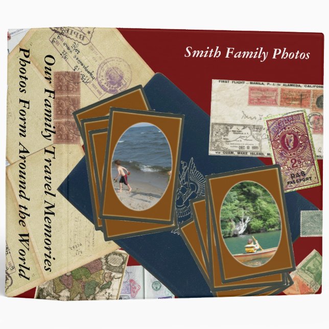 Vacation Memories - Photographs and Keepsakes Binder (Front/Spine)