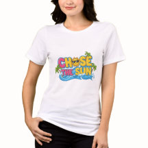 Vacation Mood Chase the Sun Cartoon Women T-Shirt