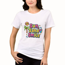 Vacation Mood – Sun, Sand, Smile Cartoon Women’s