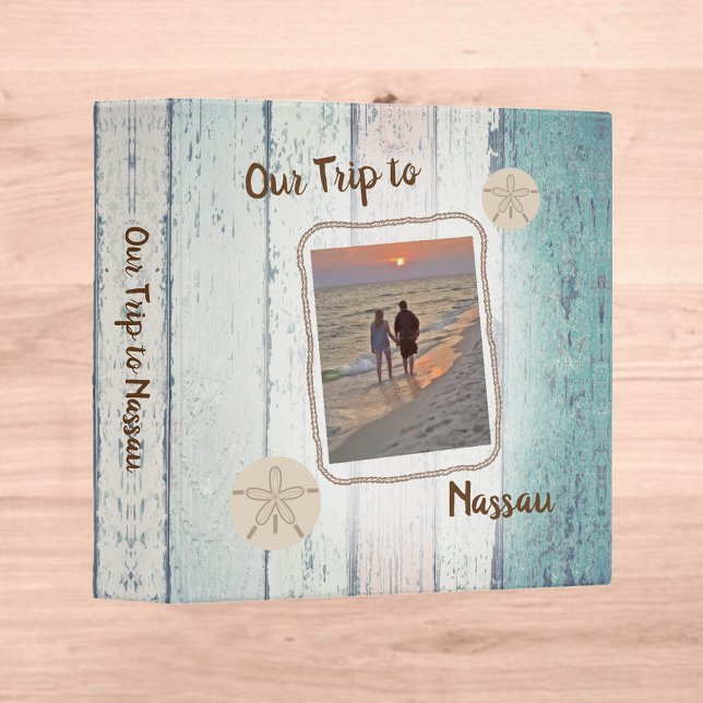 Vacation Photo Album Distressed Pastel Boards Binder (Creator Uploaded)