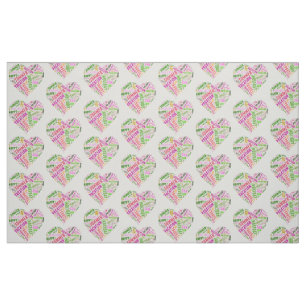 Vacation related words fabric