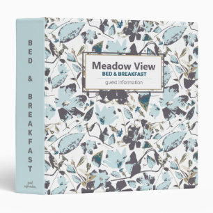 Vacation Rental Floral Guest Information Binder