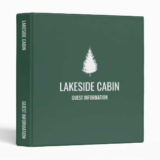Vacation Rental Green Tree Cabin Airbnb Welcome Binder