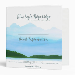Vacation Rental Guest Information Blue Mountain Binder