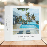 Vacation Rental Guest Information Modern Photo Binder<br><div class="desc">A minimalist elegant vacation rental binder featuring a large photo on a white background with modern typography. The perfect versatile binder for the guest information for your villa,  cottage or holiday home! A great way to welcome guests to your rental property and help them to settle in!</div>