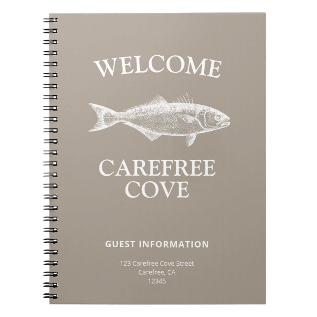 Vacation Rental Guest Information Notebook (Front)