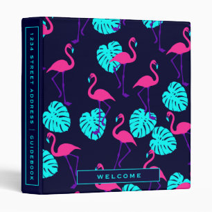 Vacation Rental Guidebook   Tropical Flamingos Binder