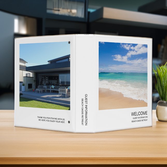 Vacation Rental Modern Minimal Guest Information Binder (Creator Uploaded)