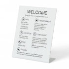 Vacation Rental Modern White Guest Information