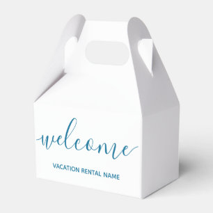 Vacation Rental Sea Blue Welcome Favour Box