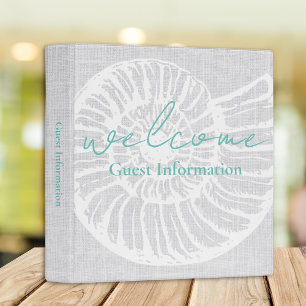 Vacation Rental Shell Woven Guest Information 3 Ri Binder