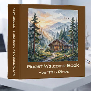 Vacation Rental Welcome Holiday Retreat Rust Brown Binder