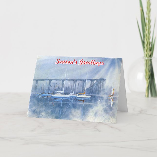 VACATION RETREAT, CORONADO, CALIFORNIA HOLIDAY CARD (Front)