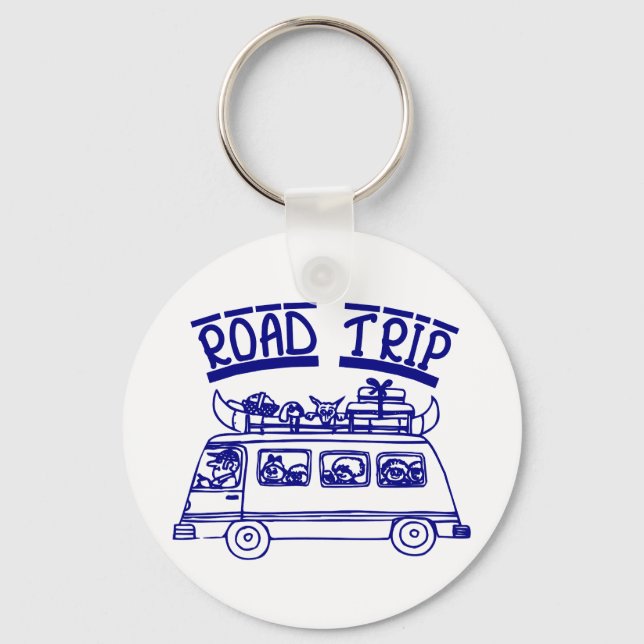 Vacation Road Trip Keychain (Front)