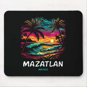 Vacation Souvenir Palm Tree Mazatlan  Mouse Pad