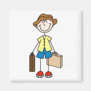 Vacation Stick With Luggage Magnet