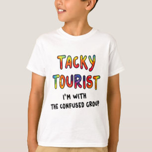 Vacation Tacky Tourist Costume Tie Dye Tacky Trave T-Shirt