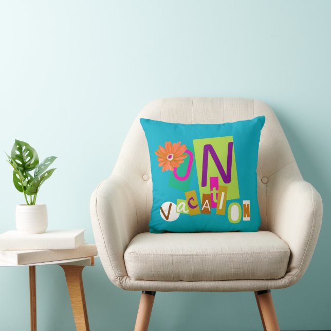 Vacation Throw Pillow (Chair)