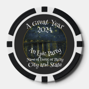 Vacation Tour Party Family Reunion 2051 Matching Poker Chips