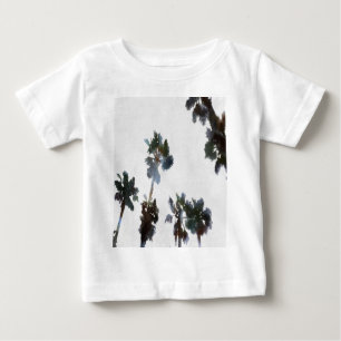 Vacation Tropical Palms Artistic Watercolor Baby T-Shirt