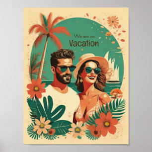 Vacation vintage poster