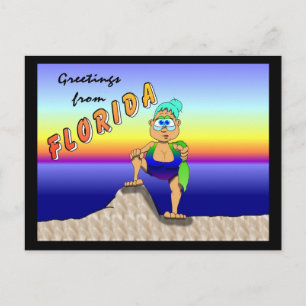 Vacationing Gladys Postcard