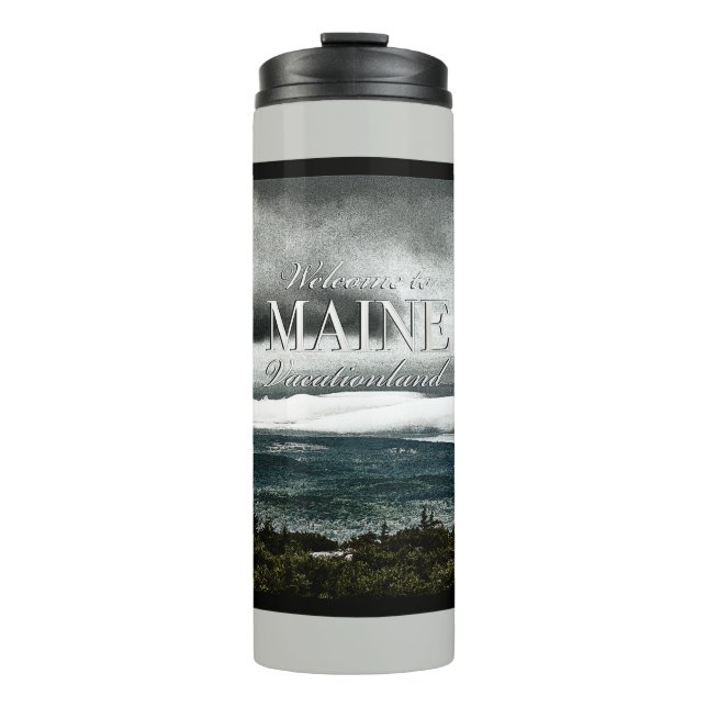 Vacationland, Maine Thermal Tumbler (Front)