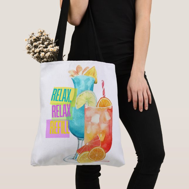 vacations, drinks and more tote bag (Close Up)
