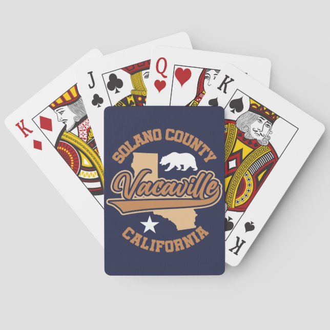 Vacaville,California Playing Cards (Back)