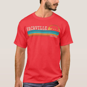 Vacaville California State Bear Retro Sunset T-Shirt