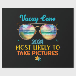 Vacay crew 2024 wrapping paper