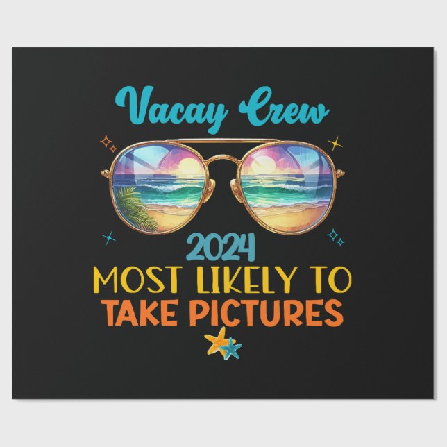Vacay crew 2024 wrapping paper (Flat)