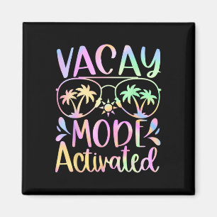 Vacay Mode Activated Vacation Summer Cruise Getawa Magnet
